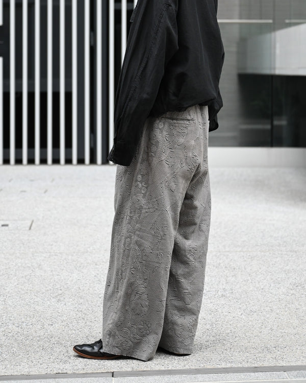 AGING LACE DOUBLE PANEL SLACKS, gray