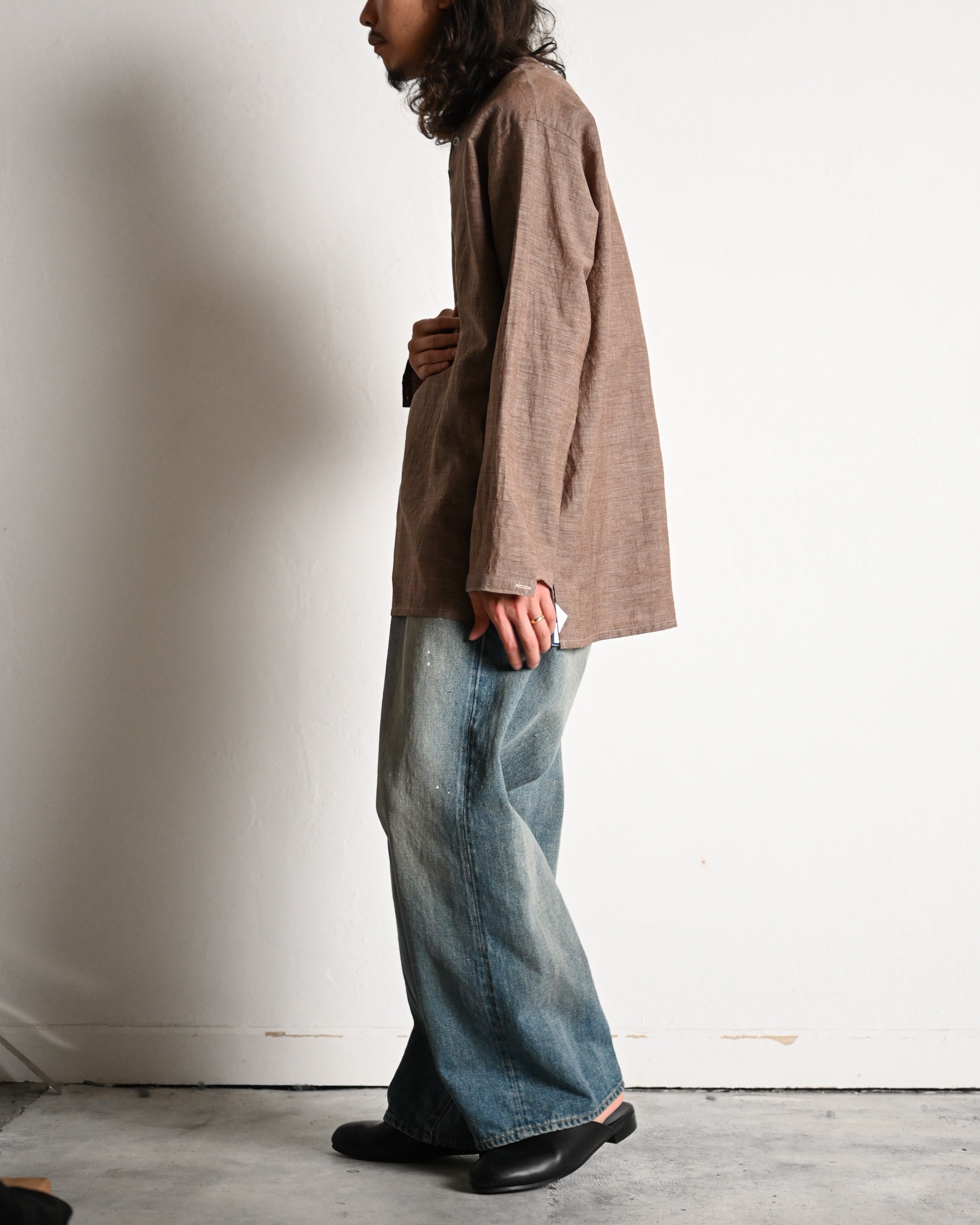 YOKO SAKAMOTO - 5POCKT BAGGY PANTS, raw denim | COELACANTH ヨーコ