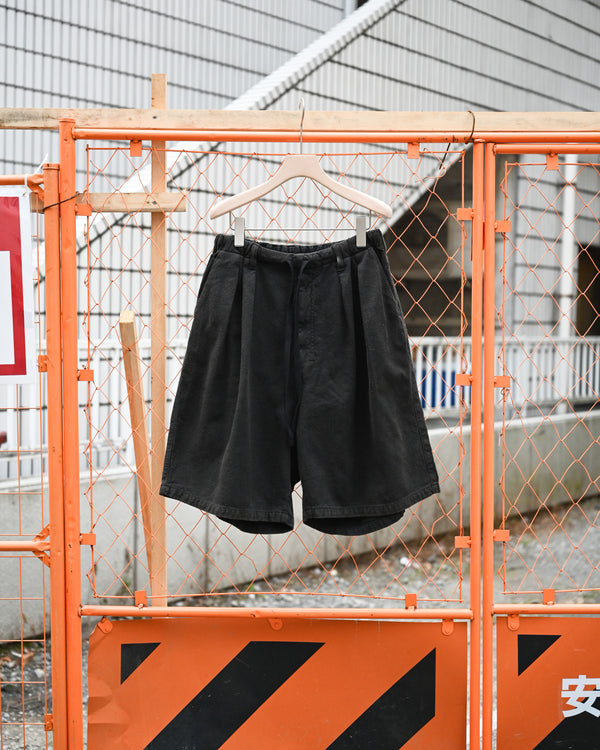 C/R DUCK SHORT PANTS, black