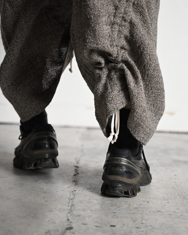 BAGGY PANTS, special twisted yarn fabrics