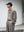 CREPE HALF ZIP SHIRT, greige