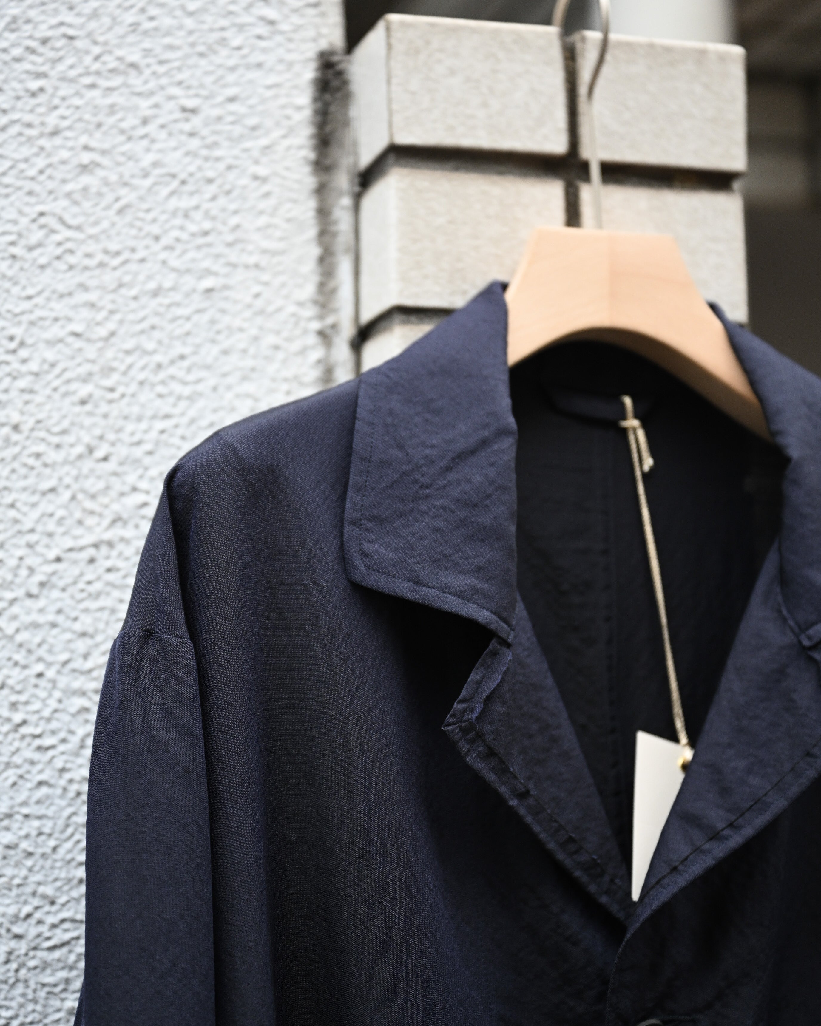 ジャケット・アウター ULTERIOR WASHED WOOL/SILK TWILL DB JKT ULTERIOR/WASHED WOOL SILK TWILL JKT 
