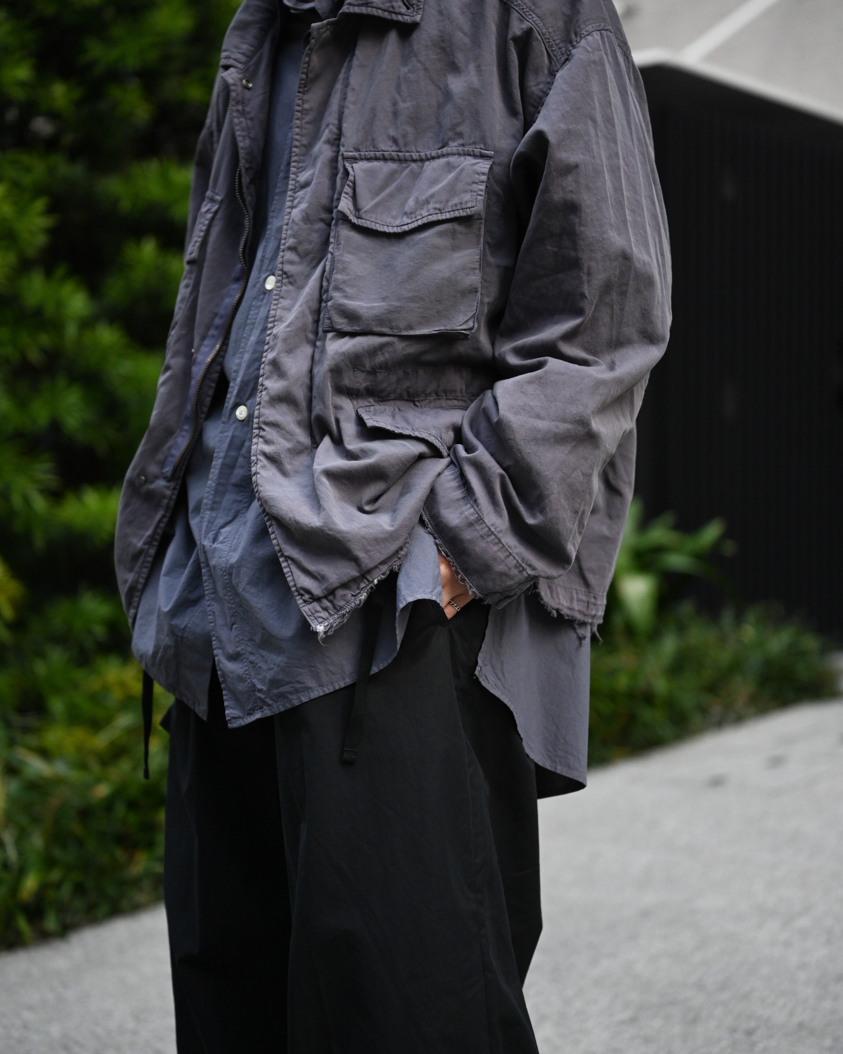 ANCELLM アンセルム - AGING FIELD JACKET, navy – coelacanth