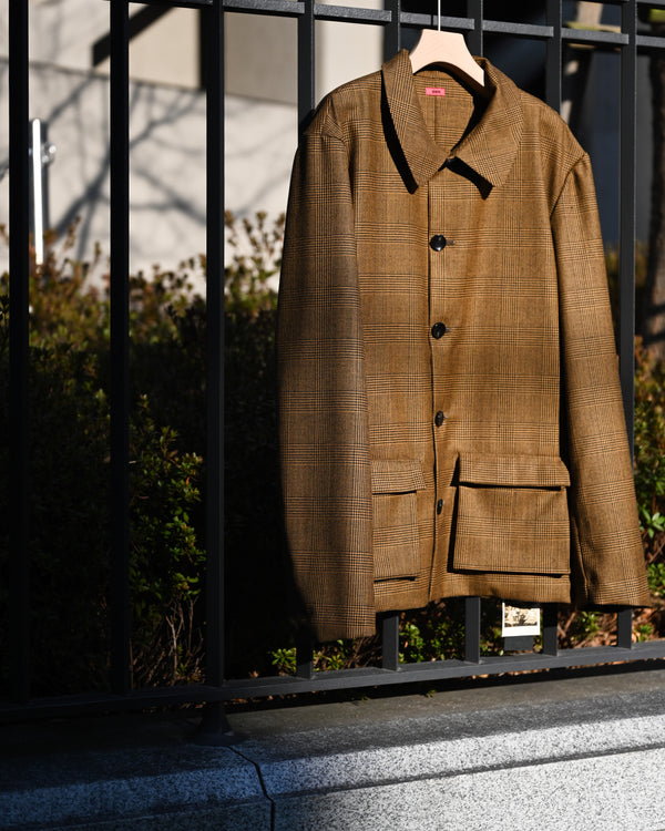 work jkt, silk wool