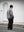 LINEN POPLIN BELT-LESS SLACKS