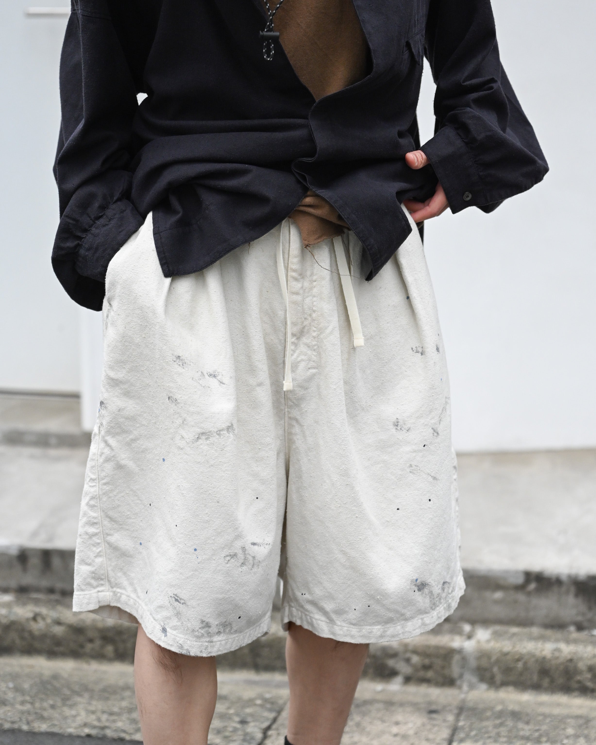 ANCELLM アンセルム - C/R DUCK SHORT PANTS, white – coelacanth