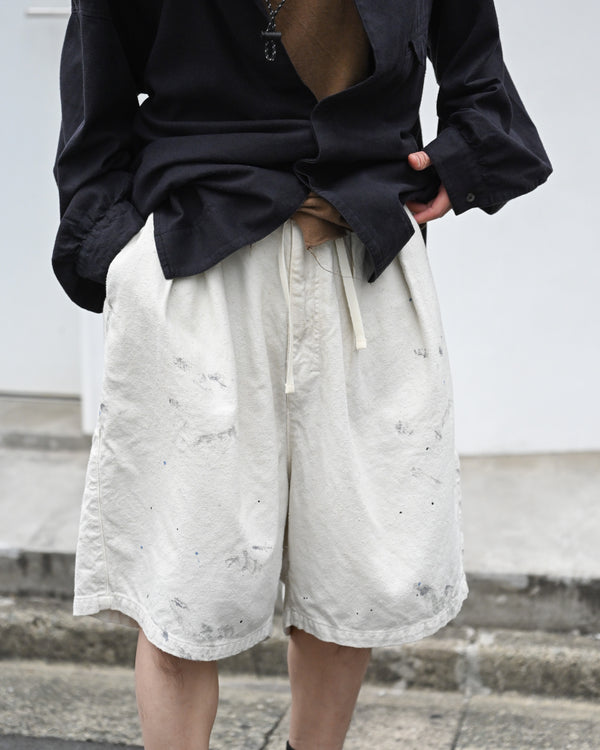 C/R DUCK SHORT PANTS, white