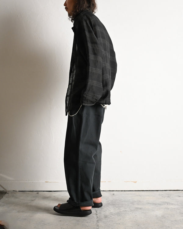 MULTI STRIPED OVER SH-JKT, black