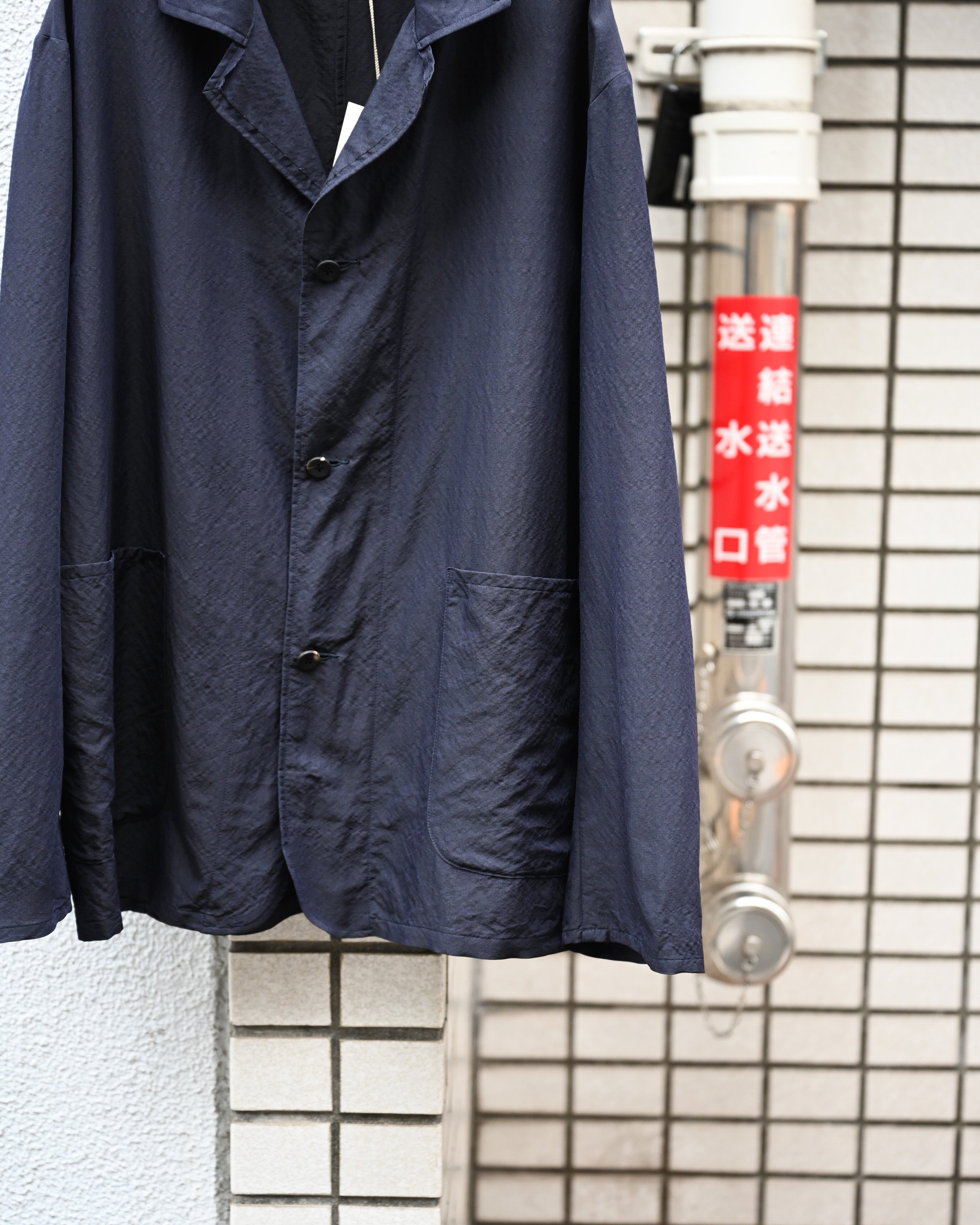 ulterior アルテリア - WASHED WOOL SILK TWILL JKT – coelacanth