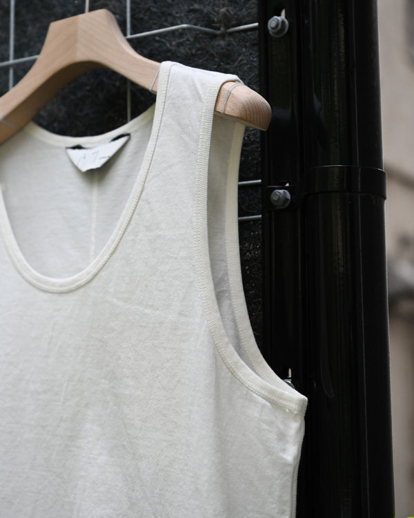 UNEVENNESS TANK TOP, g.white