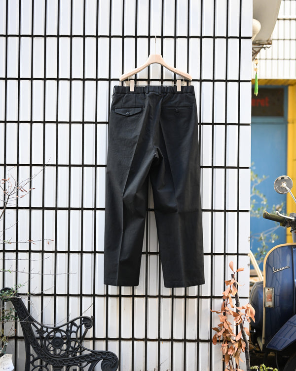 DOUBLE PLEATED TROUSERS, silk nep serge