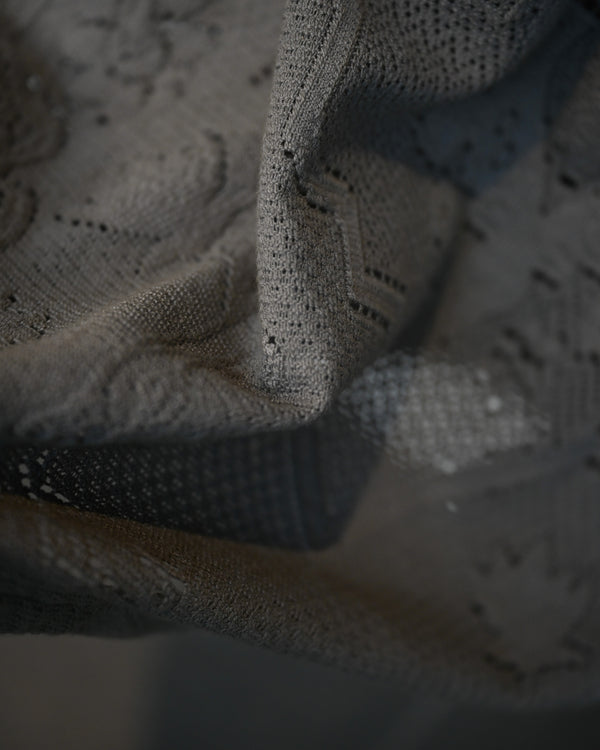 AGING LACE WORK SHIRT, gray