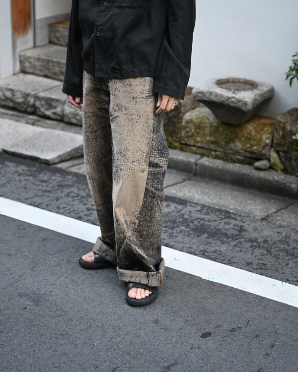 x-ray jacquard denim trouser