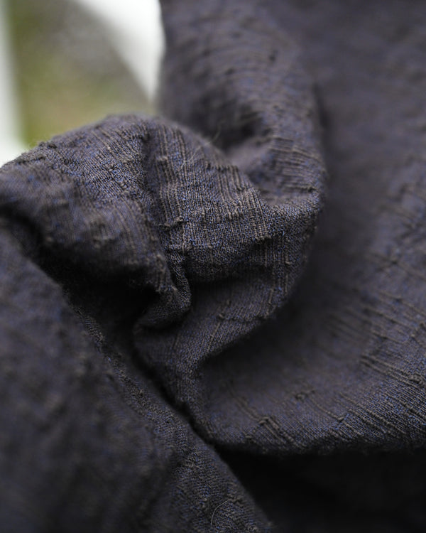HOOK PANTS, slub yarn dobby cloth