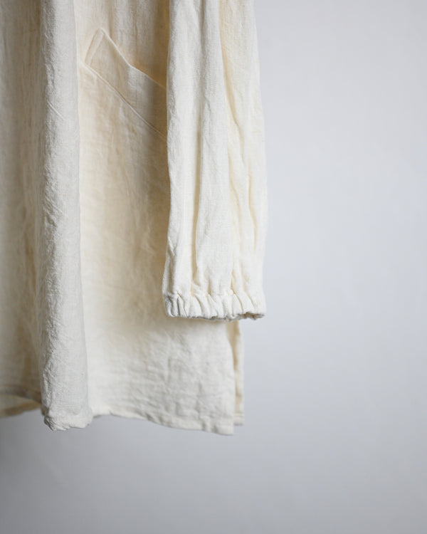 SMOCK-white, canvas linen
