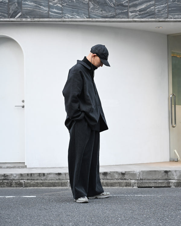 BAGGY EASY PANTS, max high count hemp, black