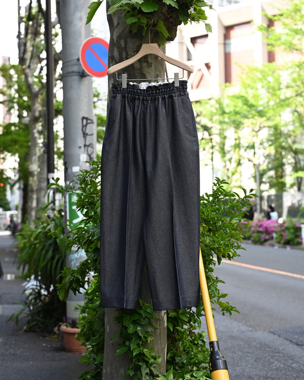WASHI PAPER WOOL TWILL WIDE TROUSERS