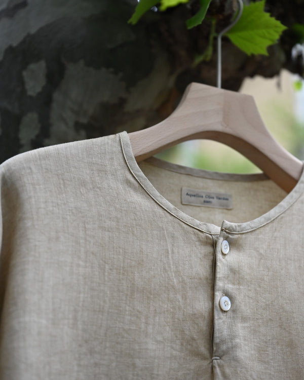 Sleeping shirt, Authentic linen poplin