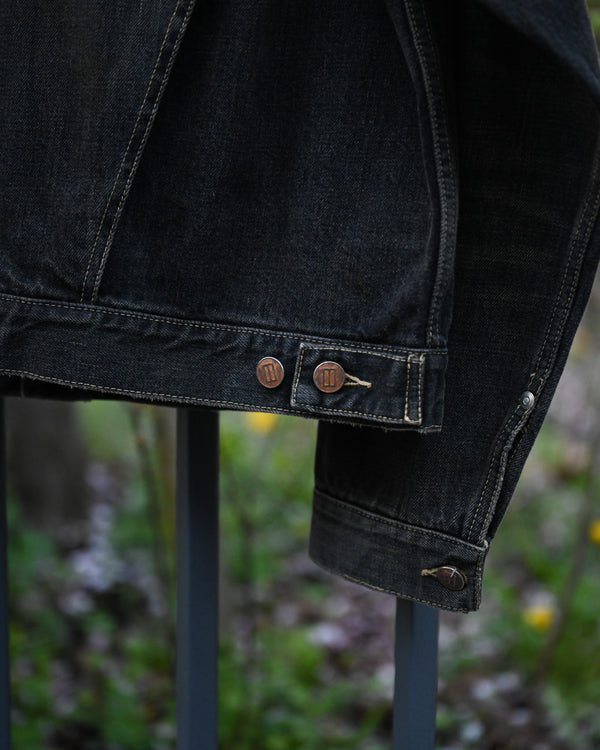 coffee black denim jacket, dstryd