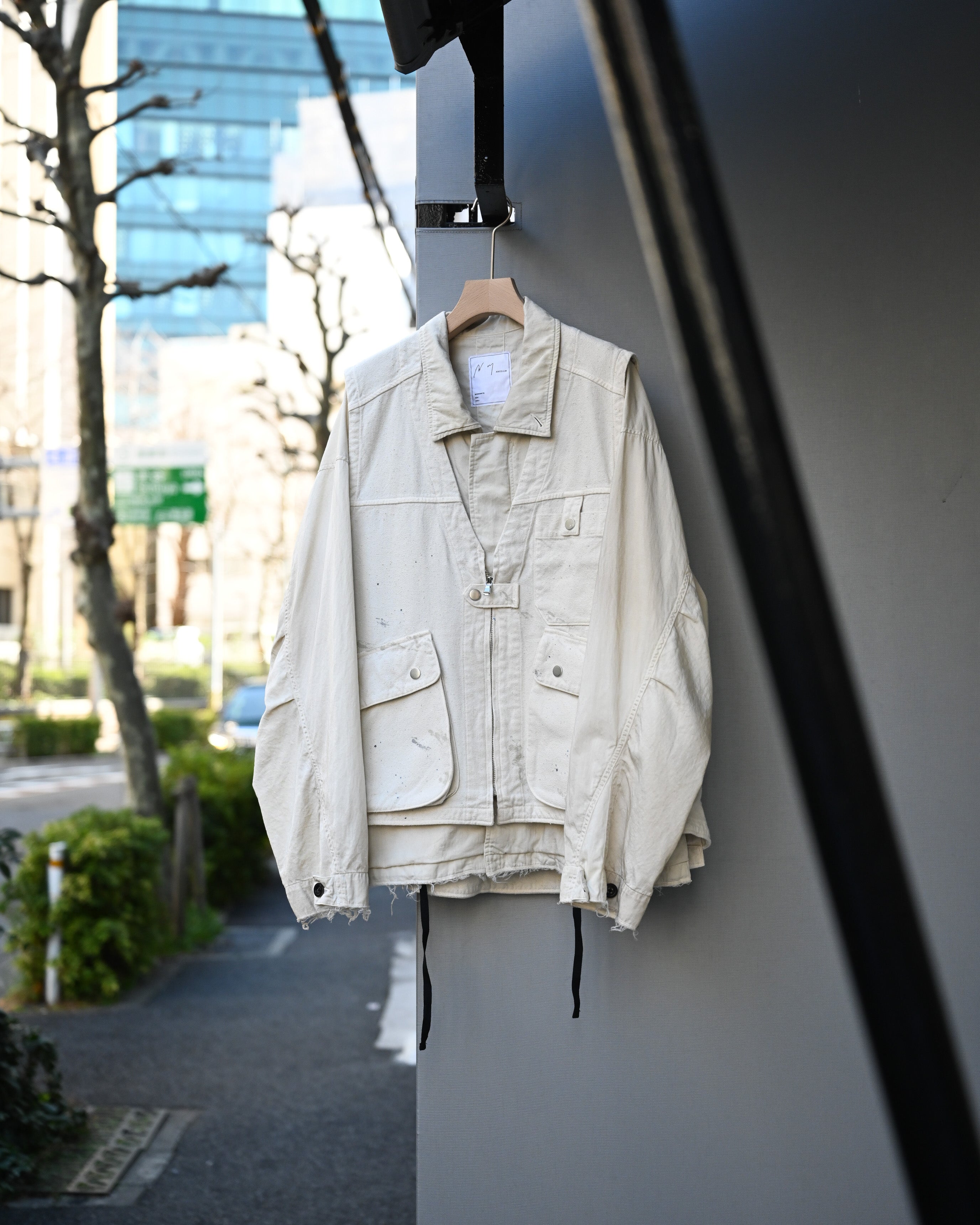 ANCELLM アンセルム - C/R DUCK UTILITY VEST, white – coelacanth