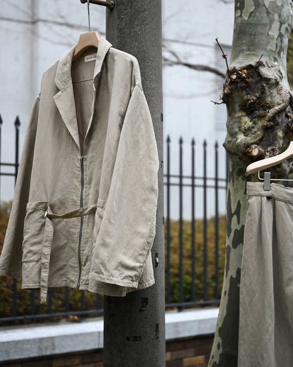 belted jkt, beige