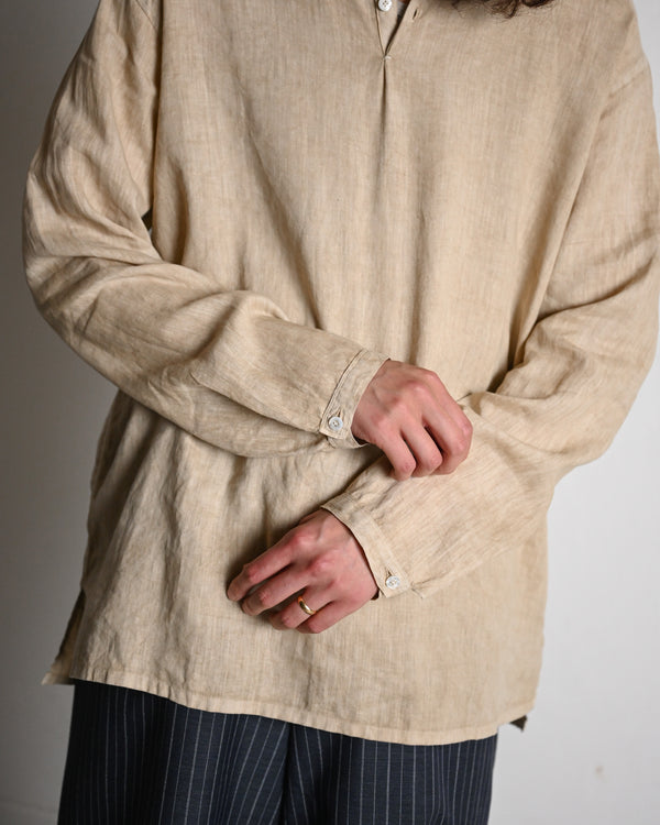 Sleeping shirt, Authentic linen poplin