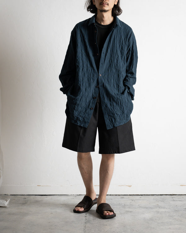 Ex. RELAXED FIT SHIRT, shearling twill check