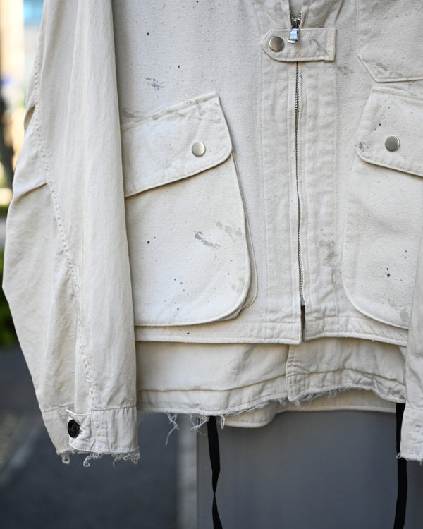 C/R DUCK UTILITY VEST, white