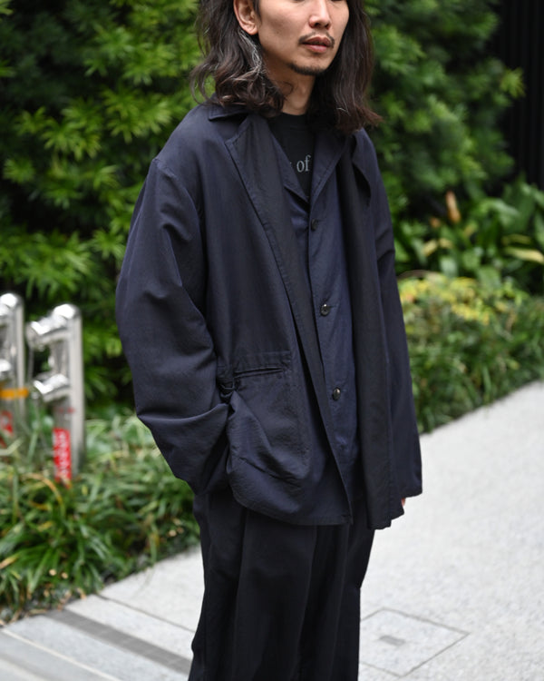 WASHED WOOL SILK TWILL SH-JKT