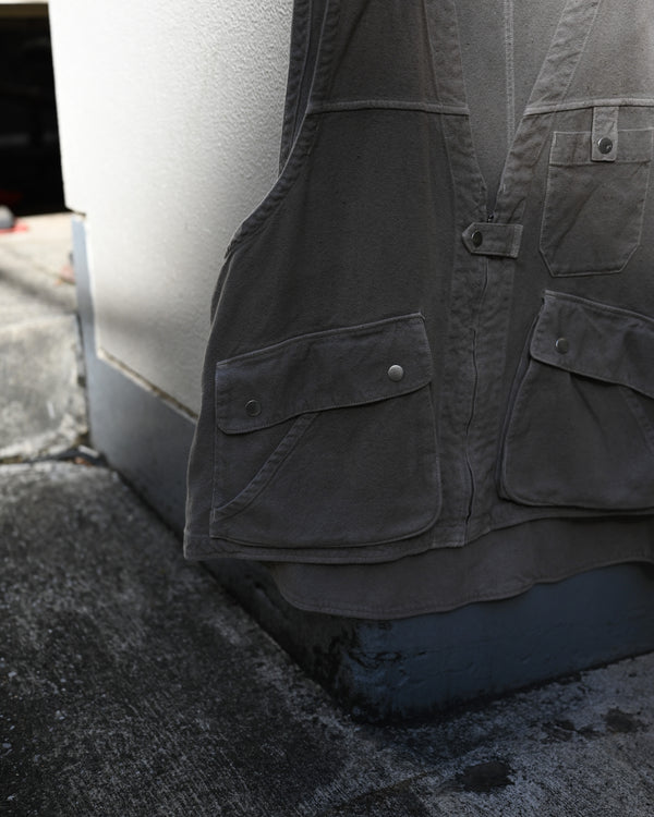 C/R DUCK UTILITY VEST, greige