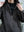 CREPE HALF ZIP SHIRT, brown