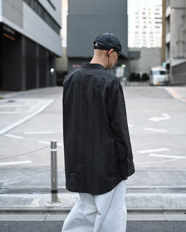 ex. MADRAS STRIPE BIG SHIRT LS