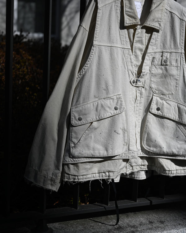 C/R DUCK UTILITY VEST, white