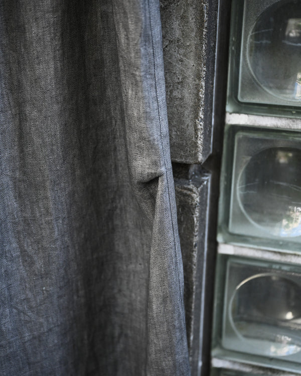 Sumi-Dyed Linen Wide Pants