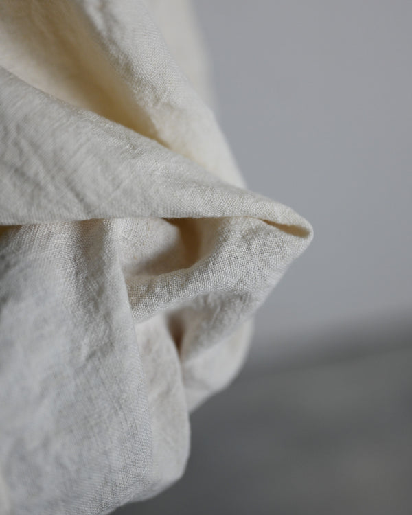 SMOCK-white, canvas linen
