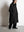 HOODED COAT, charcoal brown mixed color kasuri