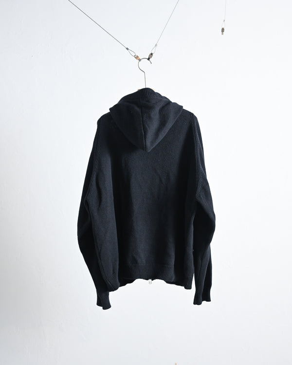 grandma zip knit hoodie