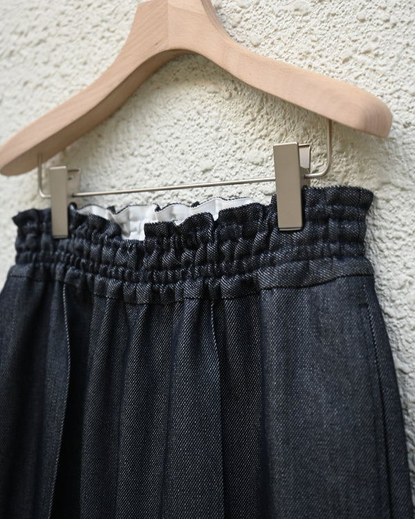 WASHI PAPER WOOL TWILL WIDE TROUSERS