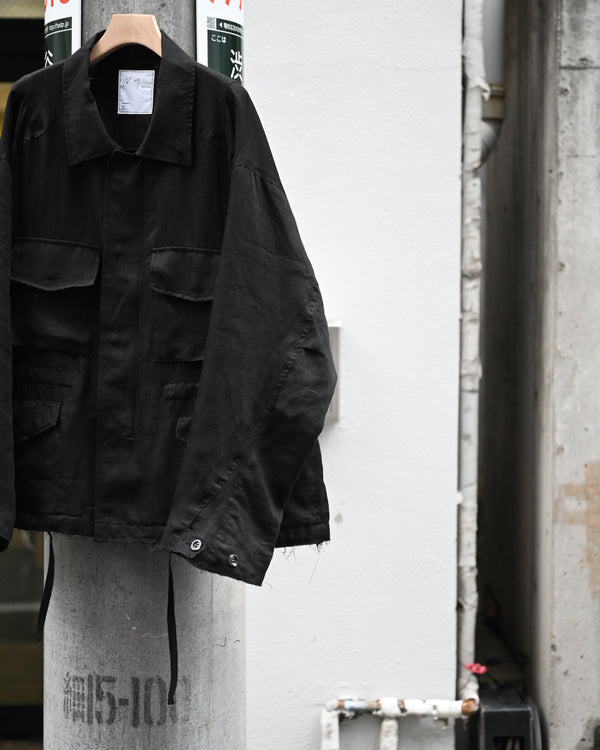 100/S LINEN FIELD JACKET