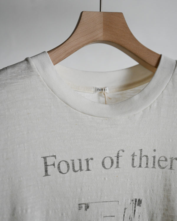 My H/S TEE"FOUR OF THEIR", white