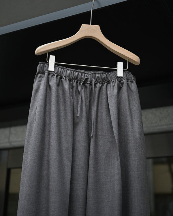 WOOL EXTRA WIDE TROUSERS, dark brown