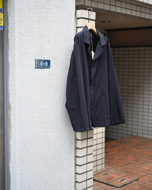 WASHED WOOL SILK TWILL JKT