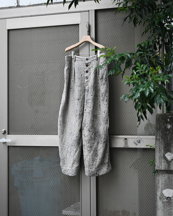 HOOK PANTS, airbrushed dyed fabrics