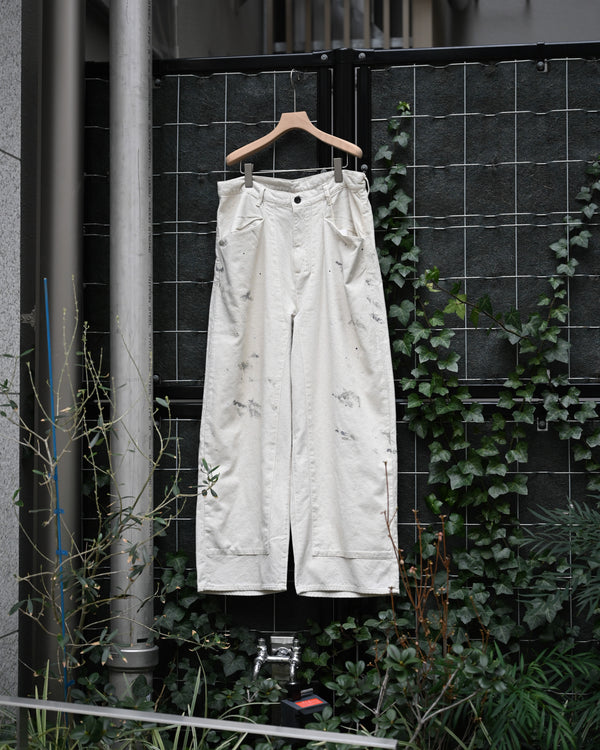 C/R DUCK DOUBLE KNEE PANTS, white