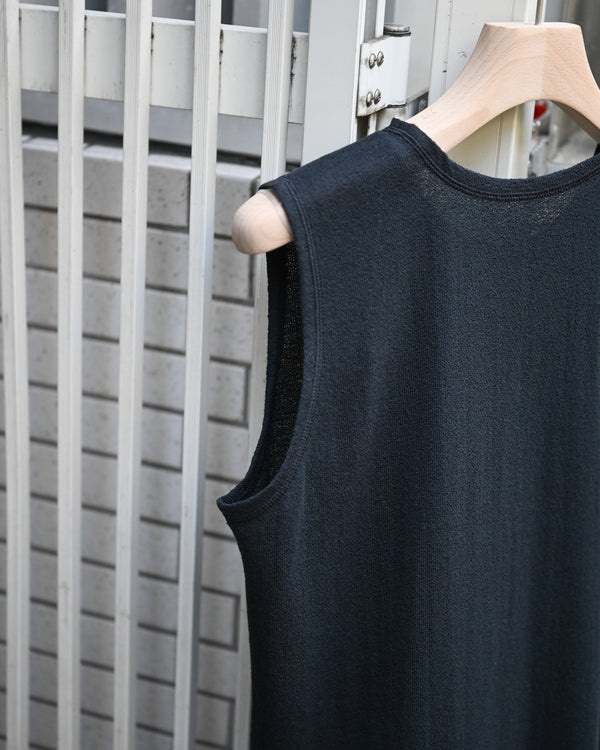 BACK CREPE JERSEY / SLEEVELESS