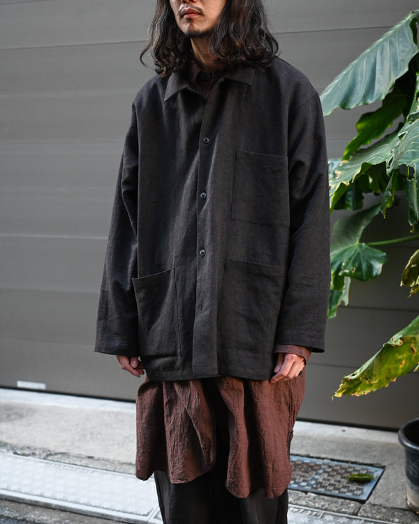 WORK SHIRT, max high count hemp,brown