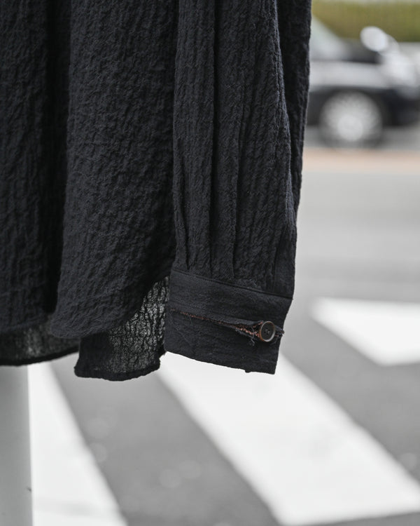BIB FRONT SHIRT, shirring lawn