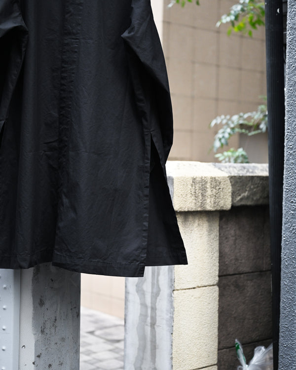 SINGLE BREASTED COLLAR COAT, black