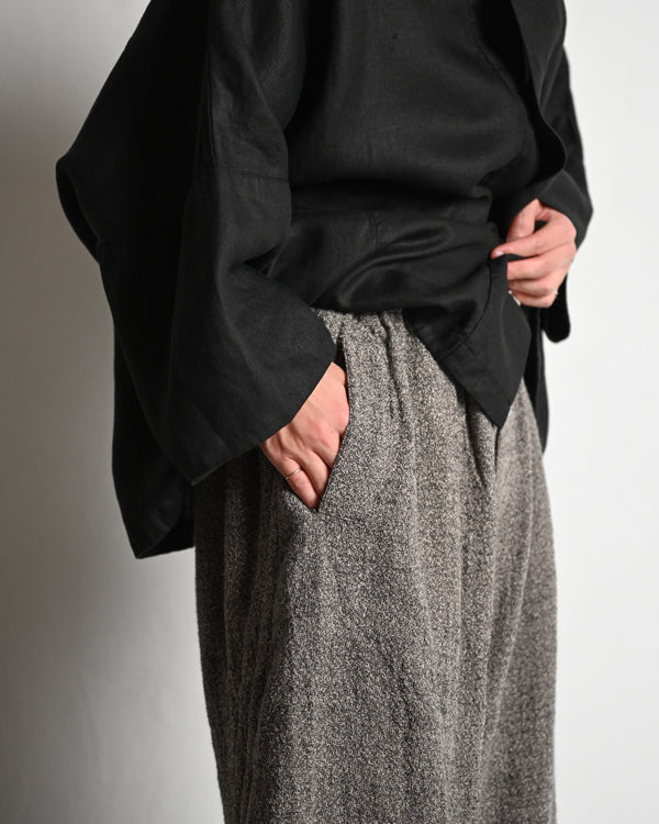 BAGGY PANTS, special twisted yarn fabrics