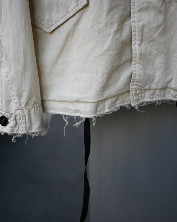 AGING FIELD JACKET, white